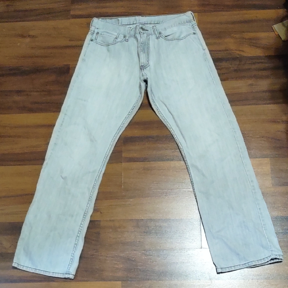Levi's Men's Sky Blue Straight Jeans
